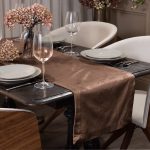 Amity home lia velvet table runner in copper   luxurious velvet texture