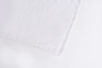 Amity home ranier linen table runner in ivory   frayed edge linen texture