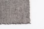 Amity home kent linen table runner in asphalt   textured weave