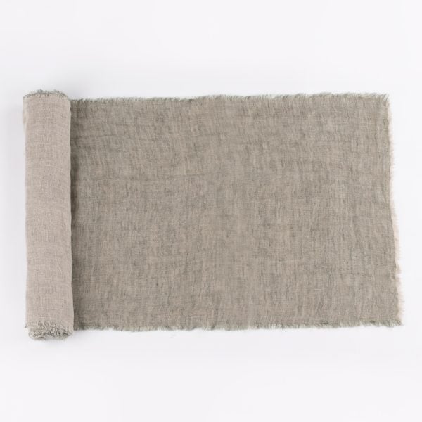 Kent Linen Table Runner, Kale