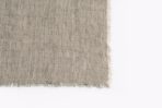 Amity home kent linen table runner in kale   frayed edges