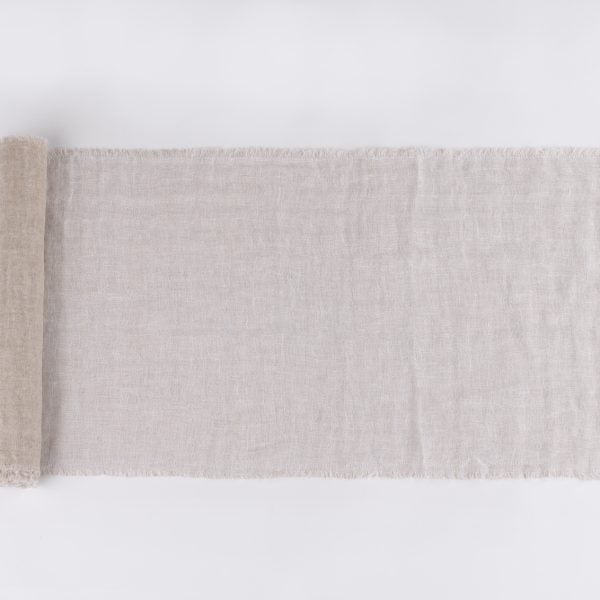 Kent Linen Table Runner, White
