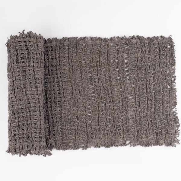 Trawick Linen Table Runner, Charcoal