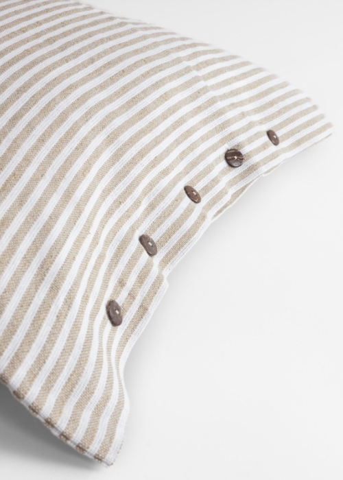 Ticking stripe quilt