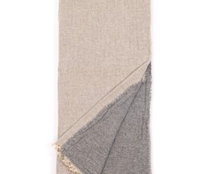 Amity home gavin super throw in grey   reversible two tone design