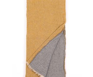 Amity home gavin super throw in ochre   soft reversible knit texture