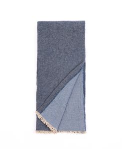 Amity home gavin super throw in storm blue   heathered texture