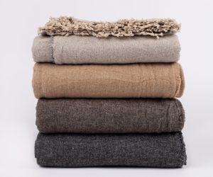 Amity home gavin super throw in charcoal   textured weave