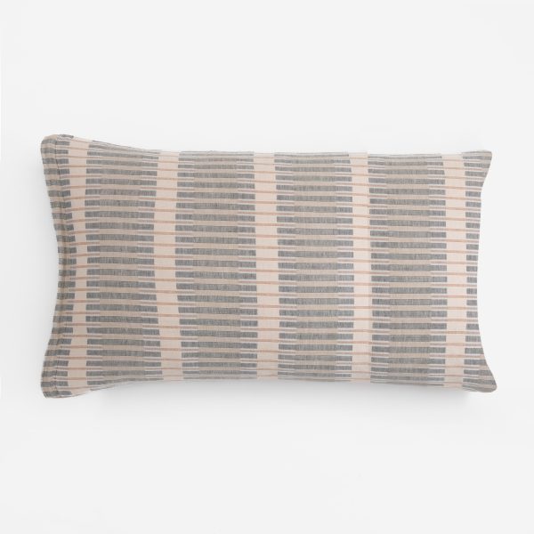 Amity home shiloh sham in neutral tones   geometric woven pattern