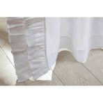 Basillo Linen White Linen Curtains, White Pair, 96" - Image 5