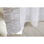 BASILLO LINEN WHITE LINEN CURTAINS, WHITE PAIR, 96″