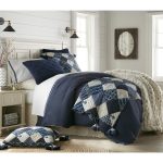 Amity home bryce duvet cover in indigo   soft linen texture