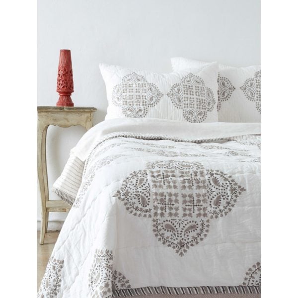 GIA QUILT SET, GREY