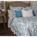 KIERA DUVET COVER, TURQUOISE,