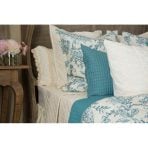 KIERA DUVET COVER, TURQUOISE,