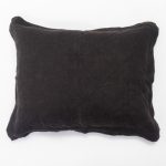 Amity home kyler linen sham in asphalt dutch euro   pre washed linen texture