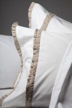 PETITE RUFFLE SHEET SET, LINEN RUFFLE, NATURAL (Retiring Soon***)